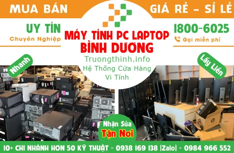 Bán máy tính PC laptop ở Bình Dương