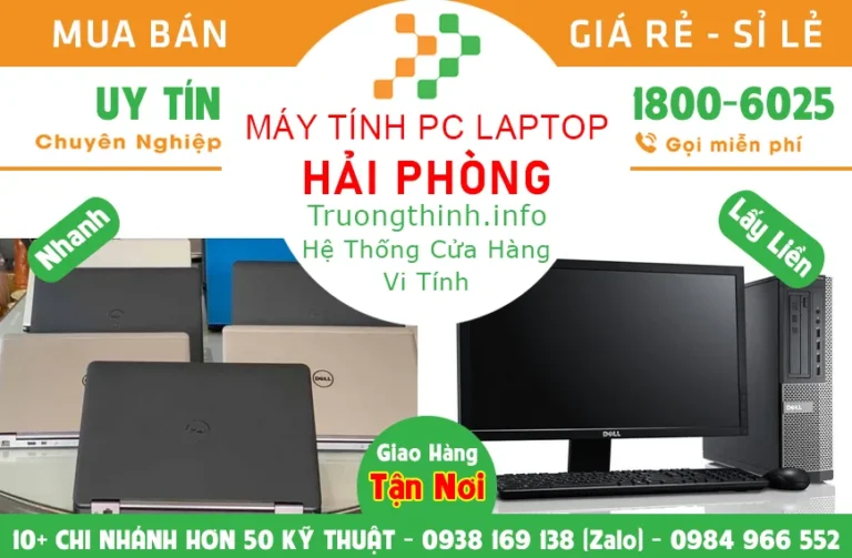 Bán máy tính PC laptop ở Hải Phòng