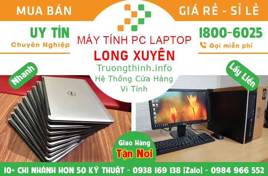 Bán máy tính PC laptop ở Long Xuyên
