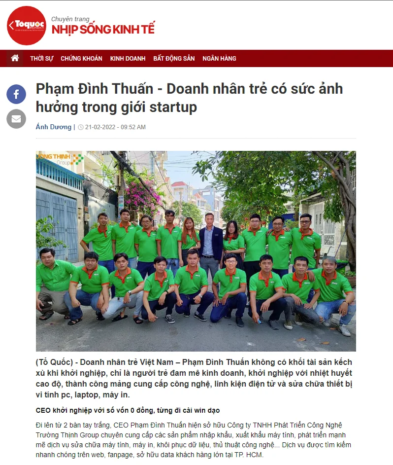 Phạm Đình Thuấn - CEO Trường Thịnh Group | "Uy Tín - Trường Thịnh"
