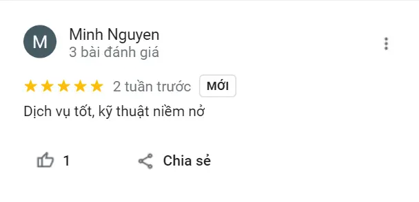 Đánh giá của khách hàng trên google map Vi Tính Trường Thịnh Bình Tân