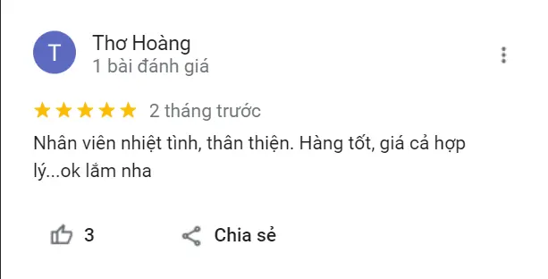 Khách hàng đánh giá trên google map Vi Tính Trường Thịnh Phú Nhuận