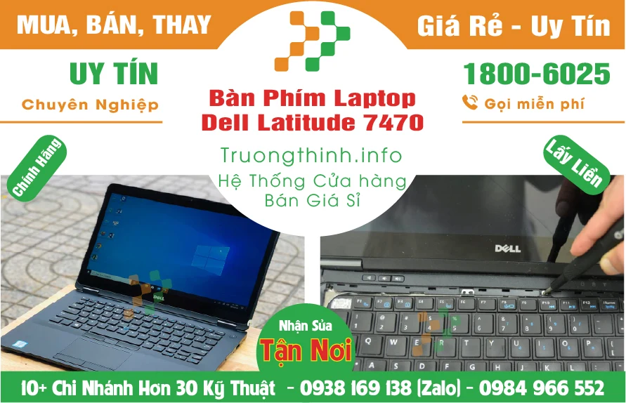 Bàn Phím Laptop Dell Latitude 7470 - Giá Rẻ - Vi Tính Trường Thịnh