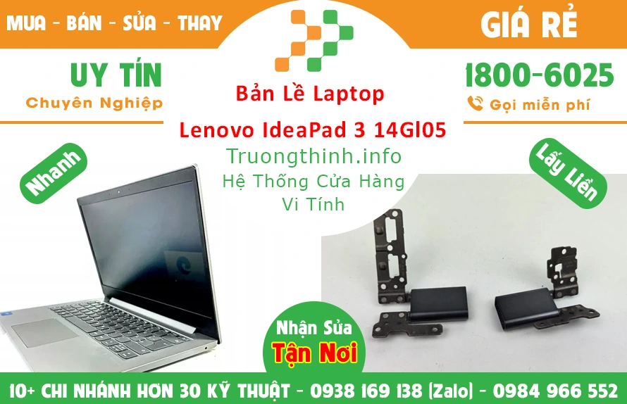 Thay Bản lề Laptop Lenovo Ideapad 3