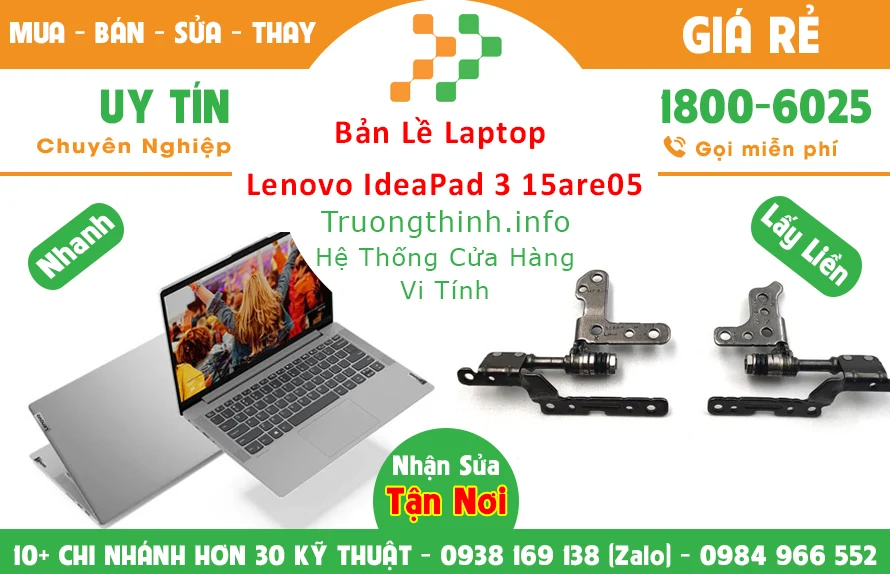 Thay Bản lề Laptop Lenovo Ideapad 3