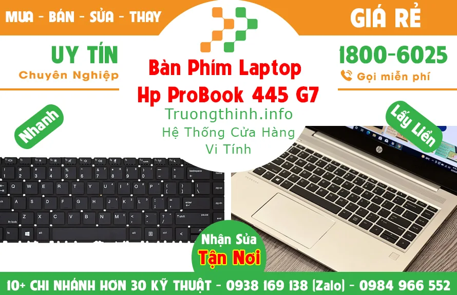 Mua Bán Sửa Thay Bàn Phím Laptop Hp probook 445 G7 Giá Rẻ | Vi Tính Trường Thịnh