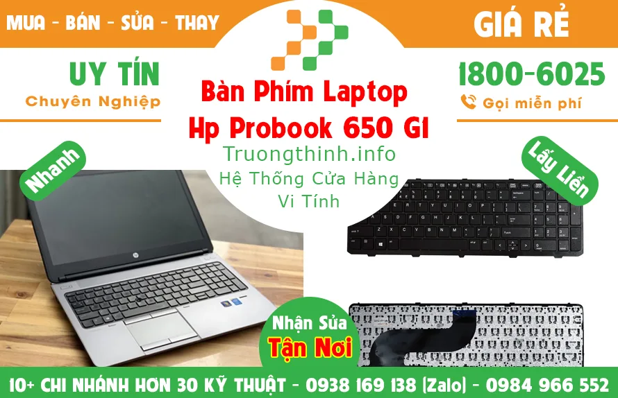 Mua Bán Sửa Thay Bàn Phím Laptop Hp probook 650 G1 Giá Rẻ | Vi Tính Trường Thịnh