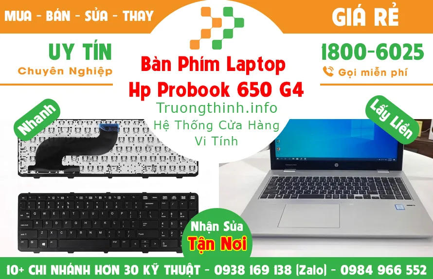 Mua Bán Sửa Thay Bàn Phím Laptop Hp probook 650 G4 Giá Rẻ | Vi Tính Trường Thịnh