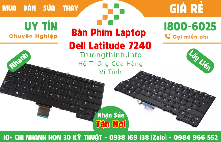 Bàn Phím Laptop Dell Precision 7240 Giá Rẻ | Vi Tính Trường Thịnh