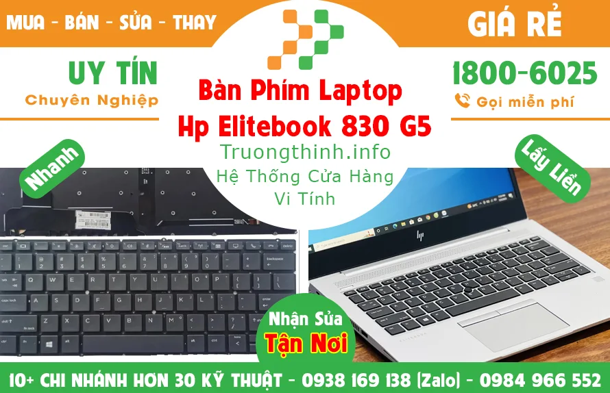 Mua Bán Sửa Thay Bàn Phím Laptop Hp Elitebook 830 G5 Giá Rẻ | Vi Tính Trường Thịnh