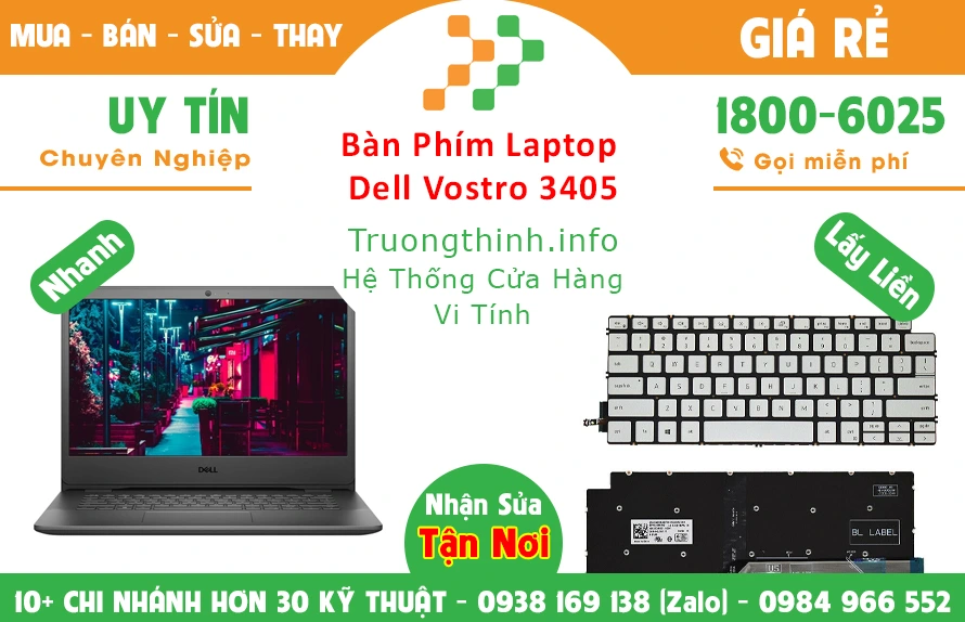 Bán Bàn Phím Laptop Dell Vostro 3 Chính Hãng Giá Rẻ