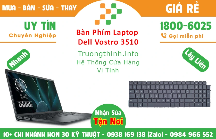 Bán Bàn Phím Laptop Dell Vostro 3 Chính Hãng Giá Rẻ