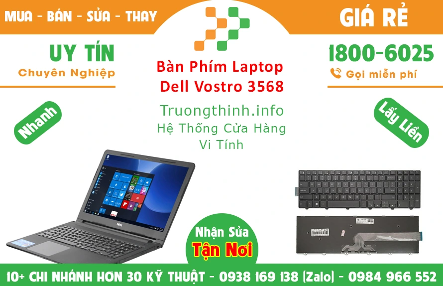 Bán Bàn Phím Laptop Dell Vostro 3 Chính Hãng Giá Rẻ