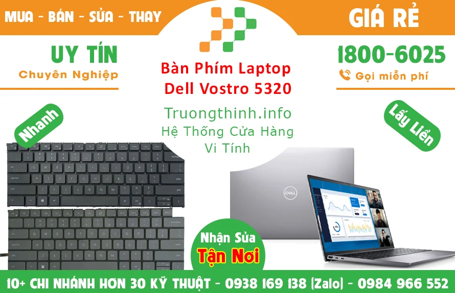 Bán Bàn Phím Laptop Dell Vostro 3 Chính Hãng Giá Rẻ