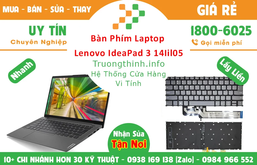 Bán Bàn Phím Laptop Lenovo Ideapad 3 Chính Hãng Giá Rẻ