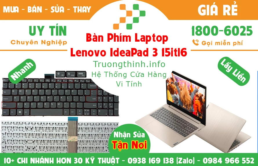 Thay Bàn Phím Laptop Lenovo Ideapad 3 Chính Hãng Giá Rẻ