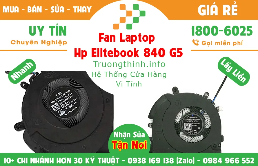 Quạt Laptop Hp Elitebook 840 G5 Giá Rẻ | Vi Tính Trường Thịnh