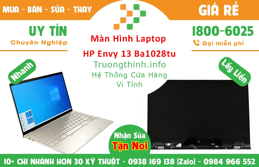 Màn Hình Laptop HP Envy 13 Ba1028tu Chính Hãng Giá Rẻ