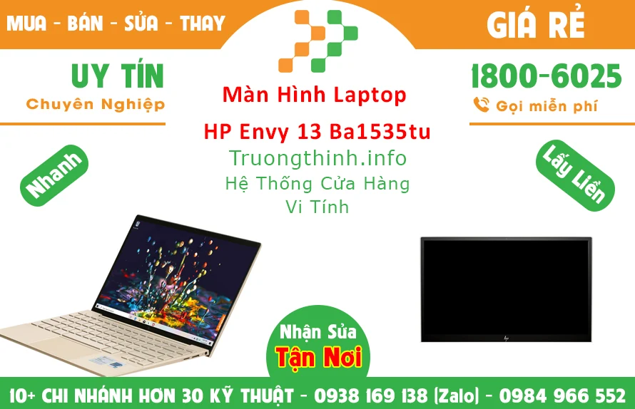 Màn Hình Laptop HP Envy 13 Ba1535tu Chính Hãng Giá Rẻ