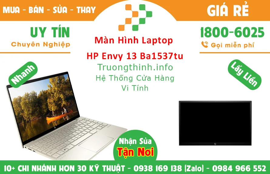 Màn Hình Laptop HP Envy 13 Ba1537tu Chính Hãng Giá Rẻ