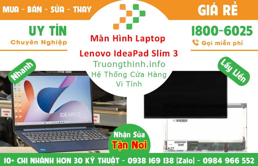 Màn Hình Laptop Lenovo Ideapad 3 Slim 3 Chính Hãng Giá Rẻ