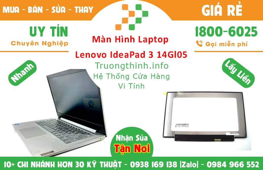 Màn Hình Laptop Lenovo Ideapad 3 14Gl05 Chính Hãng Giá Rẻ