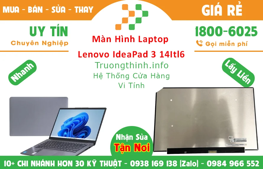 Màn Hình Laptop Lenovo Ideapad 3 14Itl6 Chính Hãng Giá Rẻ