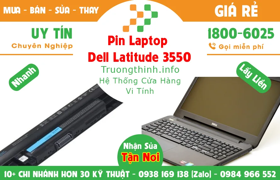 Mua Bán Pin Laptop Dell Latitude 3550 Giá Rẻ | Vi Tính Trường Thịnh