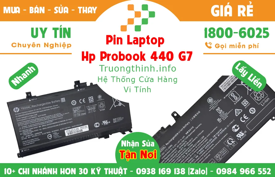 Mua Bán Sửa Thay Pin Laptop Hp 440 g7 Giá Rẻ | Vi Tính Trường Thịnh