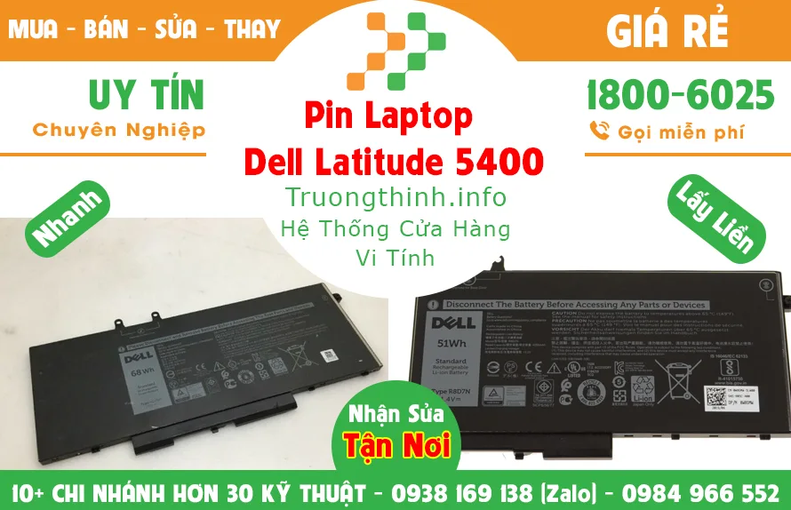 Mua Bán Pin Laptop Dell Latitude 5400 Giá Rẻ | Vi Tính Trường Thịnh