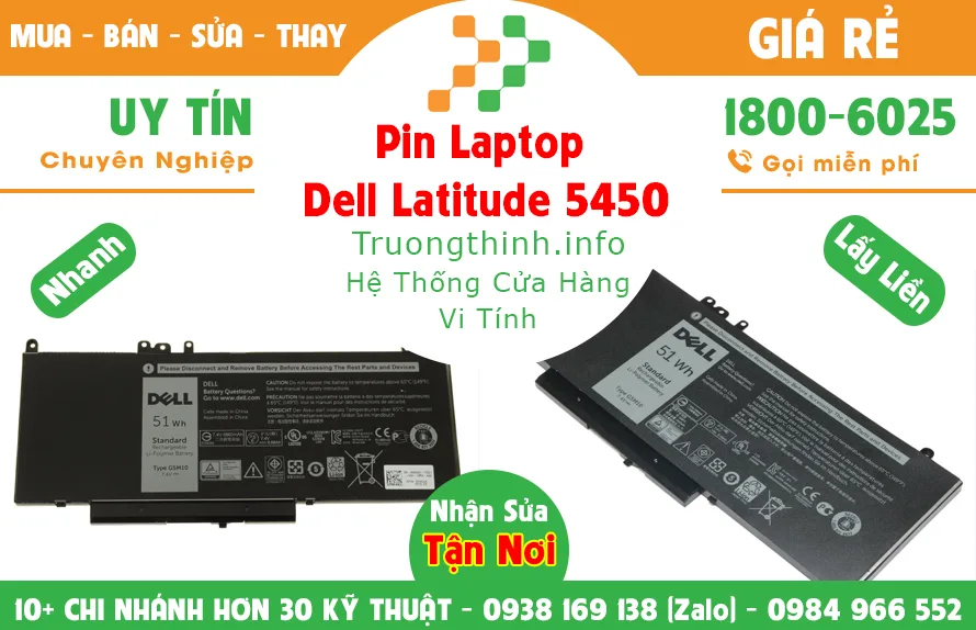 Mua Bán Pin Laptop Dell Latitude 5450 Giá Rẻ | Vi Tính Trường Thịnh