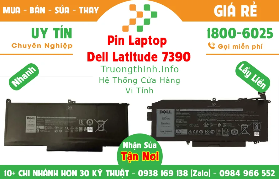 Mua Bán Pin Laptop Dell Latitude 7390 Giá Rẻ | Vi Tính Trường Thịnh