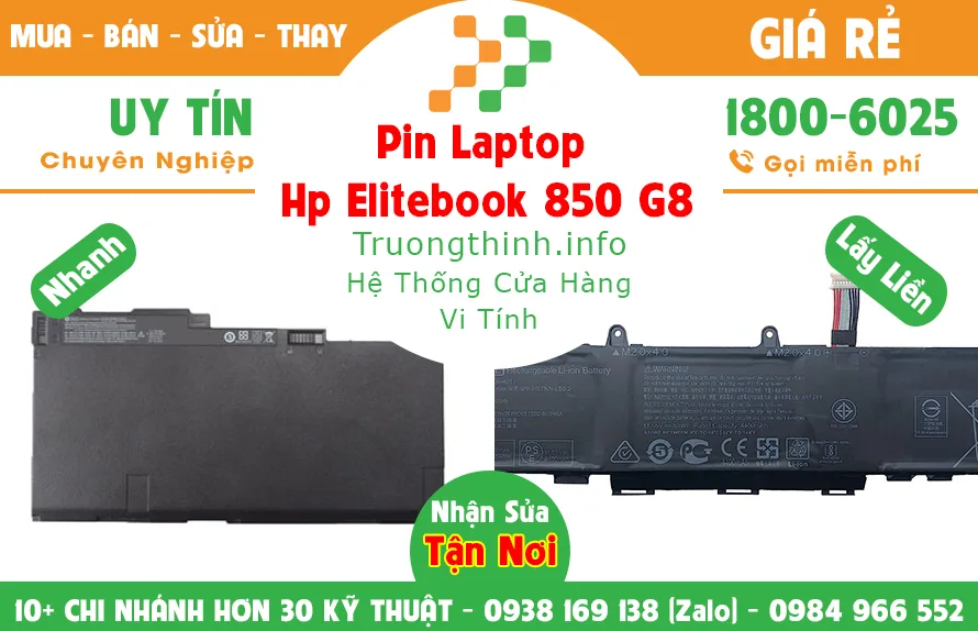 Mua Bán Sửa Thay Pin Laptop Hp Elitebook 850 G8 Giá Rẻ | Vi Tính Trường Thịnh