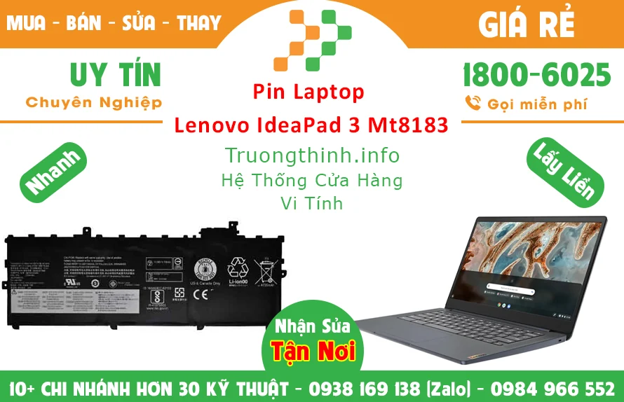 Bán Pin Laptop Lenovo Ideapad 3 Mt8183 Chính Hãng Giá Rẻ