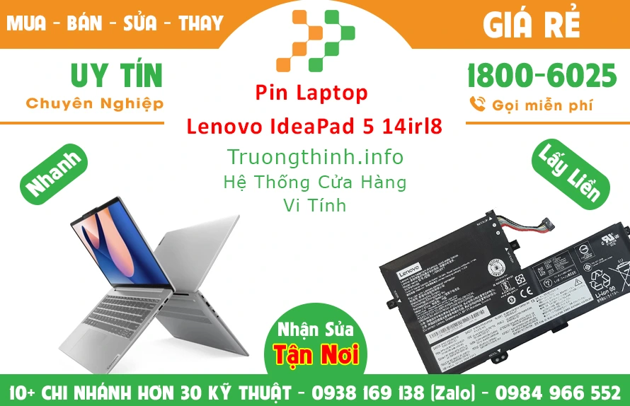 Bán Pin Laptop Lenovo Ideapad 5 14irl8 Chính Hãng Giá Rẻ