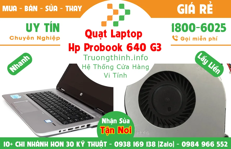 Quạt Laptop Hp probook 640 G3 Giá Rẻ | Vi Tính Trường Thịnh