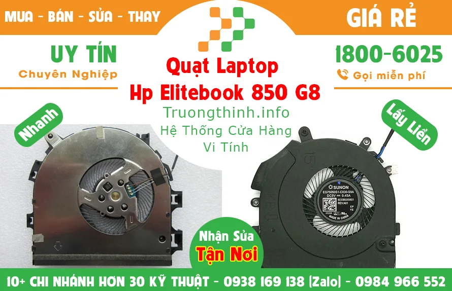 Quạt Laptop Hp Elitebook 850 G8 Giá Rẻ | Vi Tính Trường Thịnh