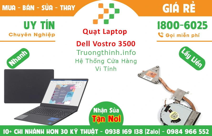 Thay Quạt Laptop Dell Vostro 3500