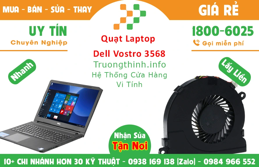 Thay Quạt Laptop Dell Vostro 3568