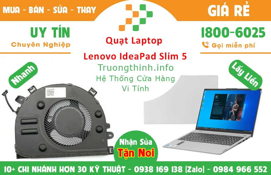 Thay Quạt Laptop Lenovo Ideapad Slim 5