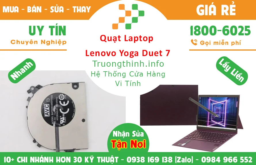 Thay Quạt Laptop Lenovo Yoga Duet 7