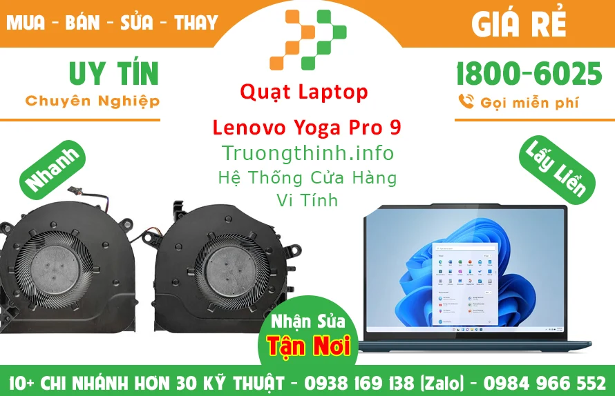 Thay Quạt Laptop Lenovo Yoga Pro 9