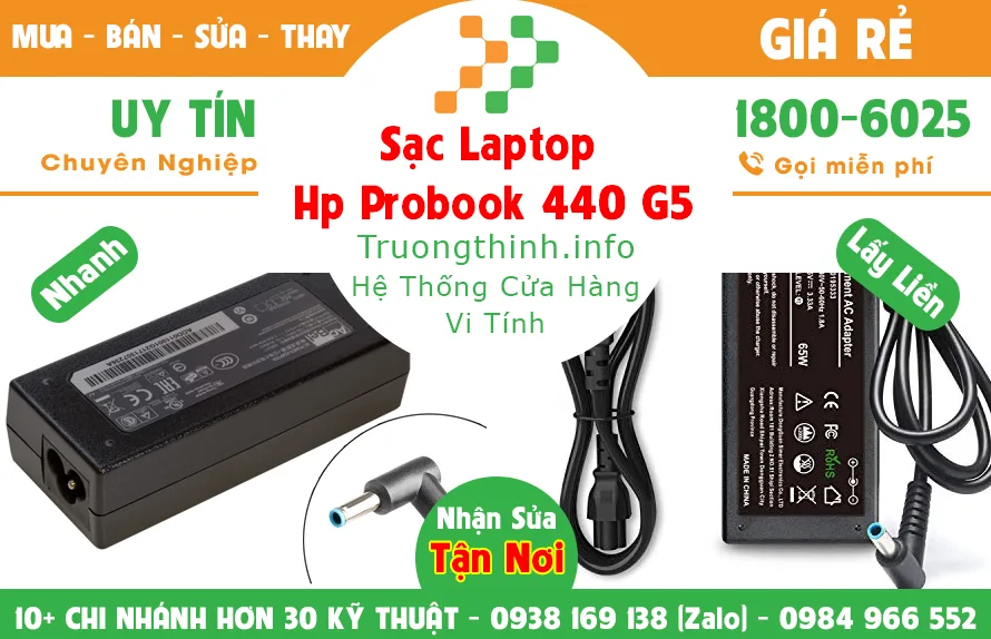 Sạc Laptop Hp probook 440 g5 Giá Rẻ - Vi Tính Trường Thịnh