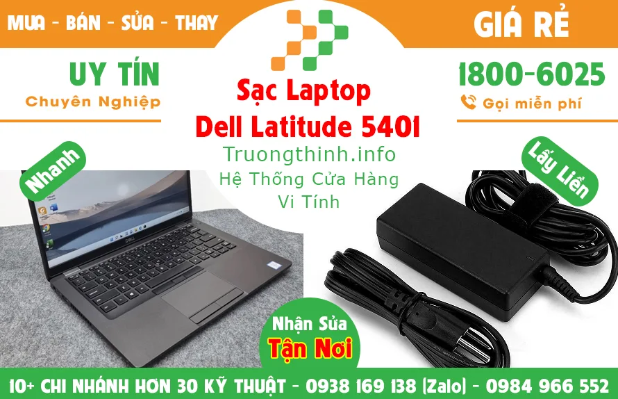 Sạc Laptop Dell Laitude 5401 Giá Rẻ - Vi Tính Trường Thịnh