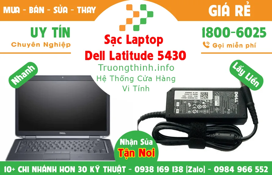 Sạc Laptop Dell Precision 5430 Giá Rẻ - Vi Tính Trường Thịnh