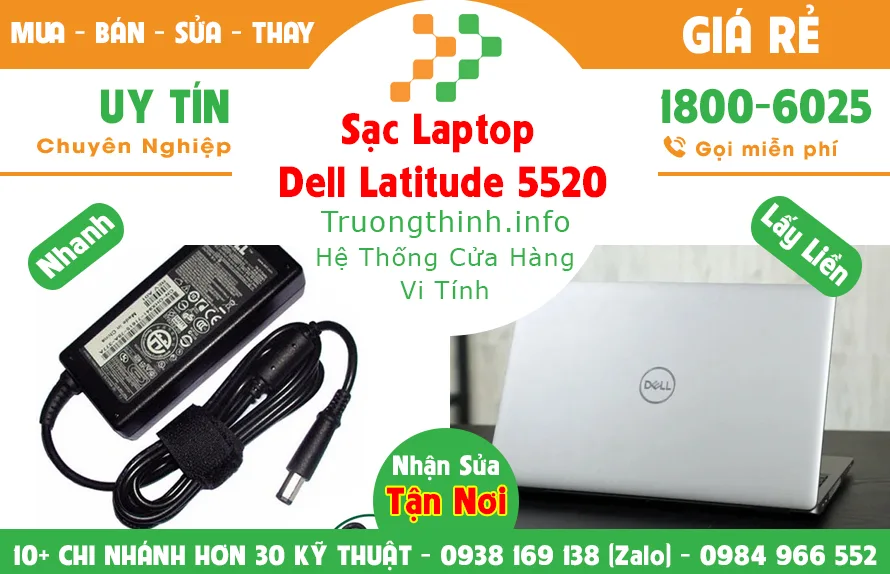 Sạc Laptop Dell Precision 5520 Giá Rẻ - Vi Tính Trường Thịnh