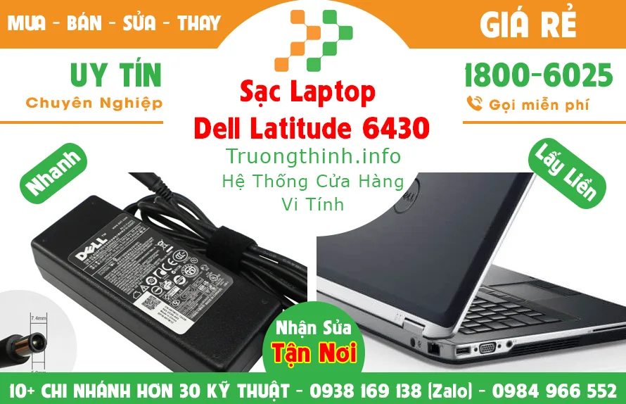 Sạc Laptop Dell Precision 6430 Giá Rẻ - Vi Tính Trường Thịnh