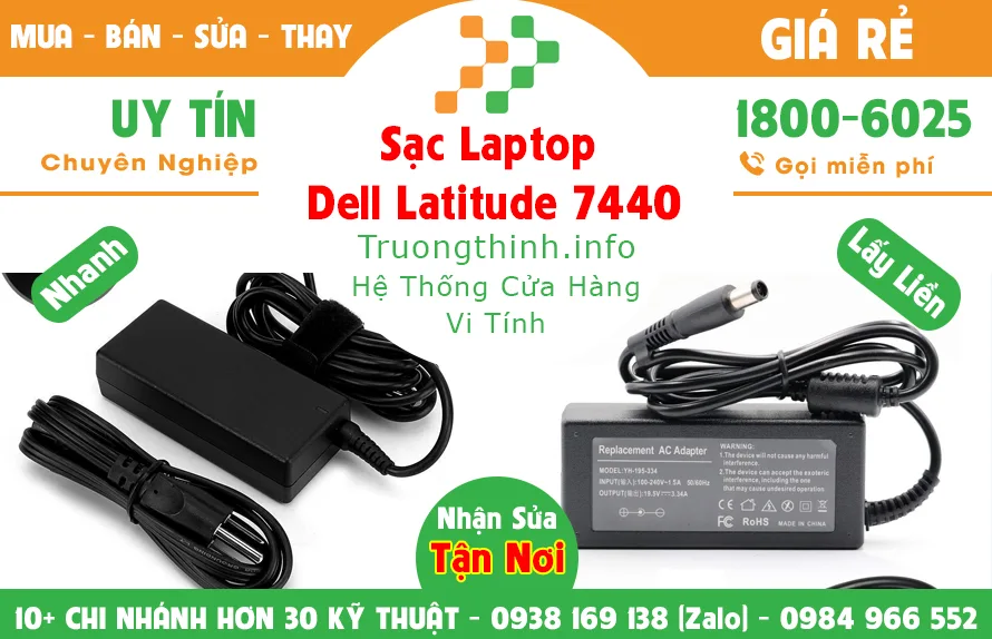 Sạc Laptop Dell Precision 7440 Giá Rẻ - Vi Tính Trường Thịnh