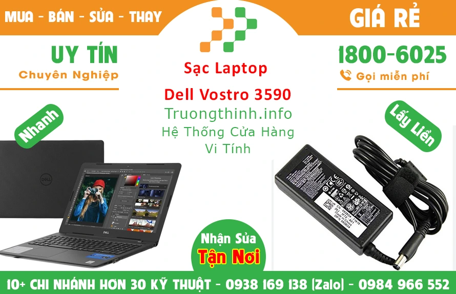 Sạc Laptop Dell Vostro 3590 Chính Hãng Giá Rẻ