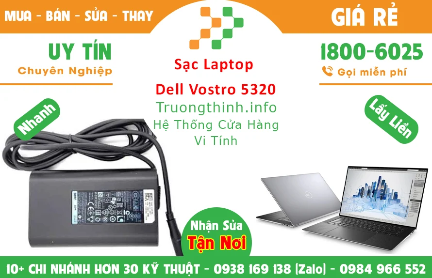 Sạc Laptop Dell Vostro 5320 Chính Hãng Giá Rẻ